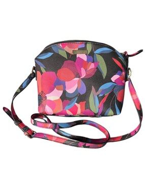 Trina Turk Floral Crossbody Bag - Black Multi